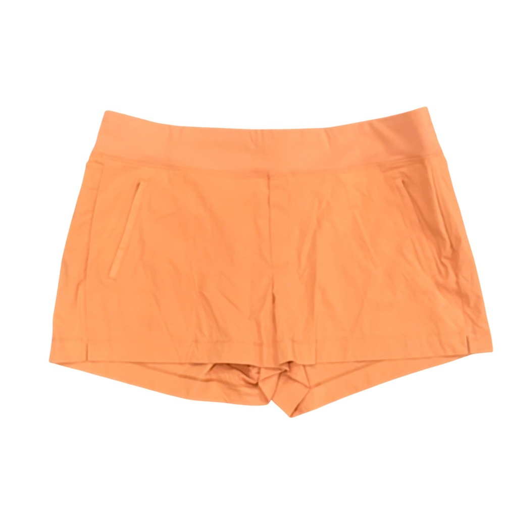 Athleta Trekkie North Shorts Orange Hiking Activewear Women 22 NEW